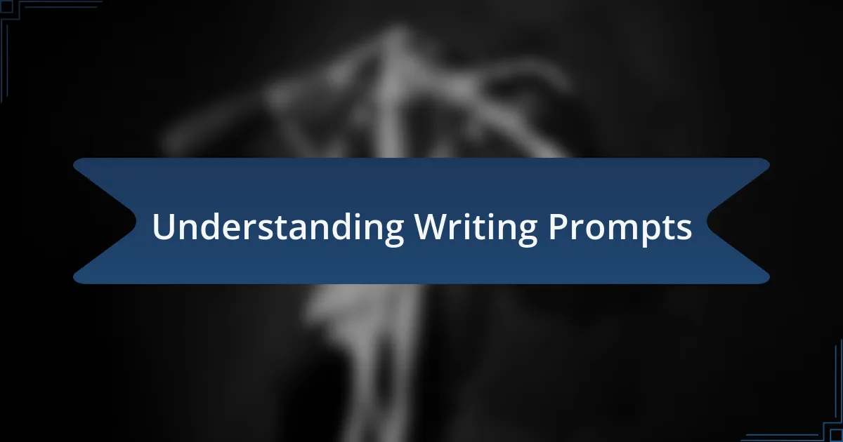 Understanding Writing Prompts